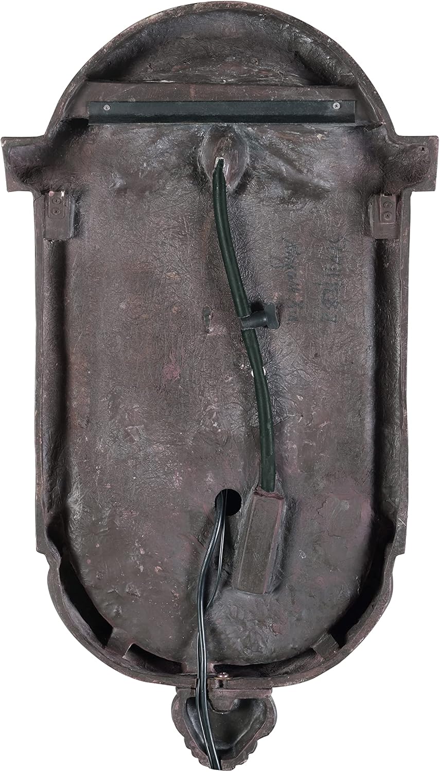 Kenroy Home San Pablo Indoor/ Outdoor Wall Fountain with Bronze Finish, Classic Style, 35' Height, 9' Width, 19.5' Depth