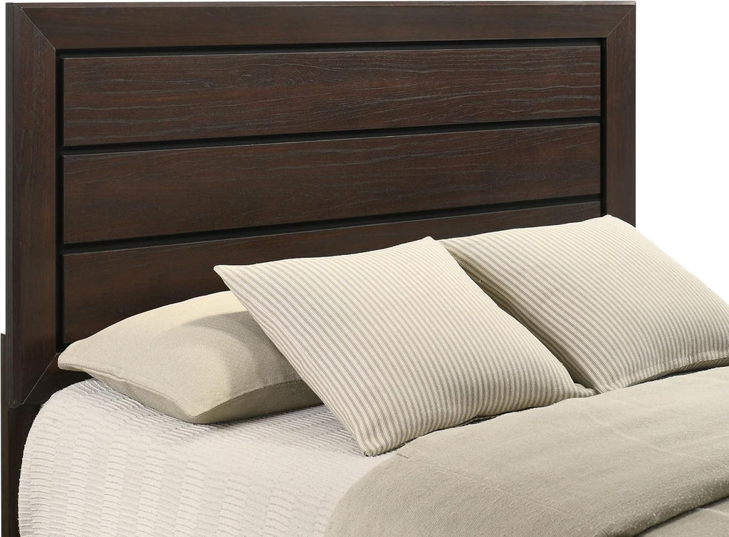 Coaster Home Furnishings Kauffman Transitional 5-Piece Bedroom Set Queen Size Panel Bed Frame 54-inch Headboard Dark Cocoa 204391Q-S5