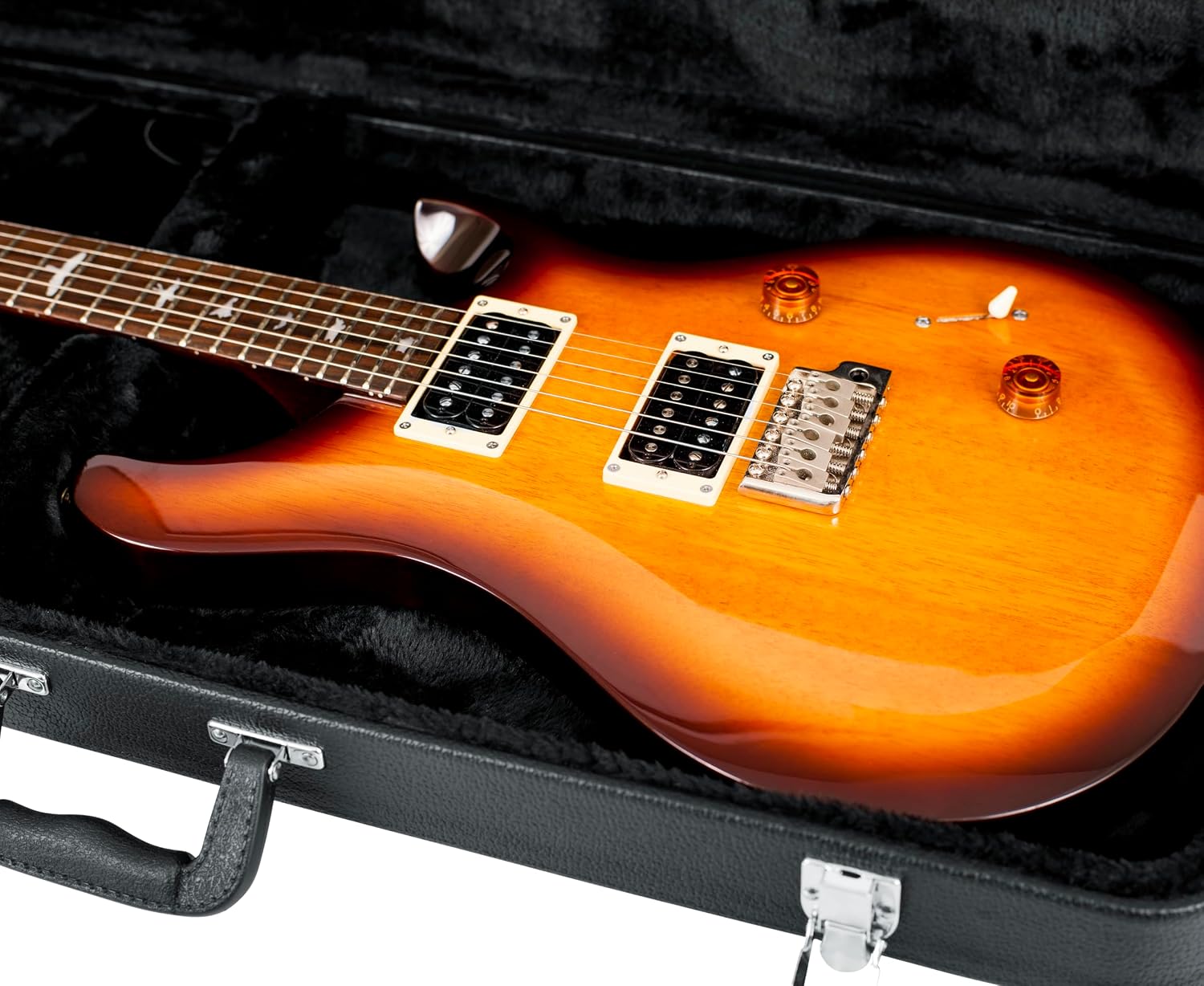 Gator Cases Hard-Shell Wood Case for Wide Body Electric Guitars; Fits PRS Style Guitars and More (GWE-ELEC-WIDE)