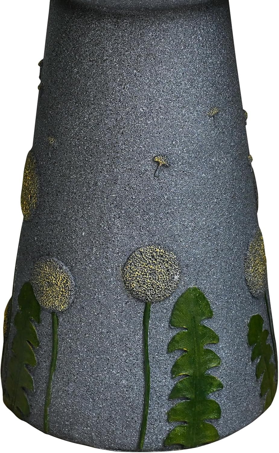 30.7' Outdoor Garden Floor-Standing Water Fountain with LED Light and Pump, Two Birds Embossed Pattern Pedestal Ceramic Watefall for Patio, Backyard, Deck, Porch and Home Art Decor (30.7' Two Birds)