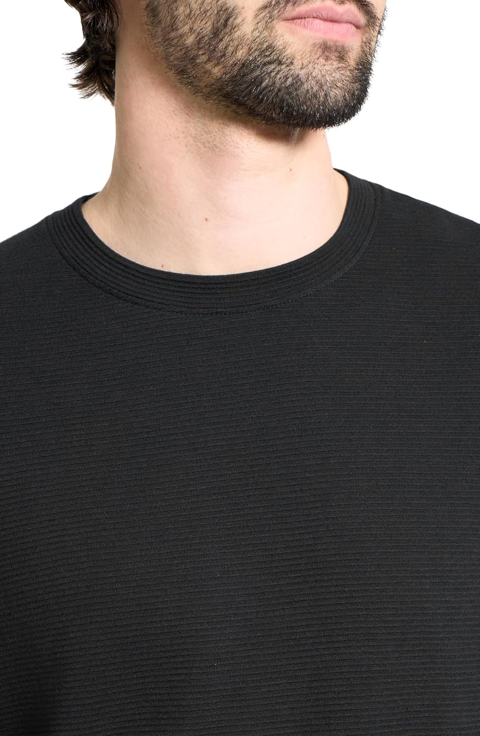 Theory Men's Delroy Tee Long Sleeve in Studio Jacquard