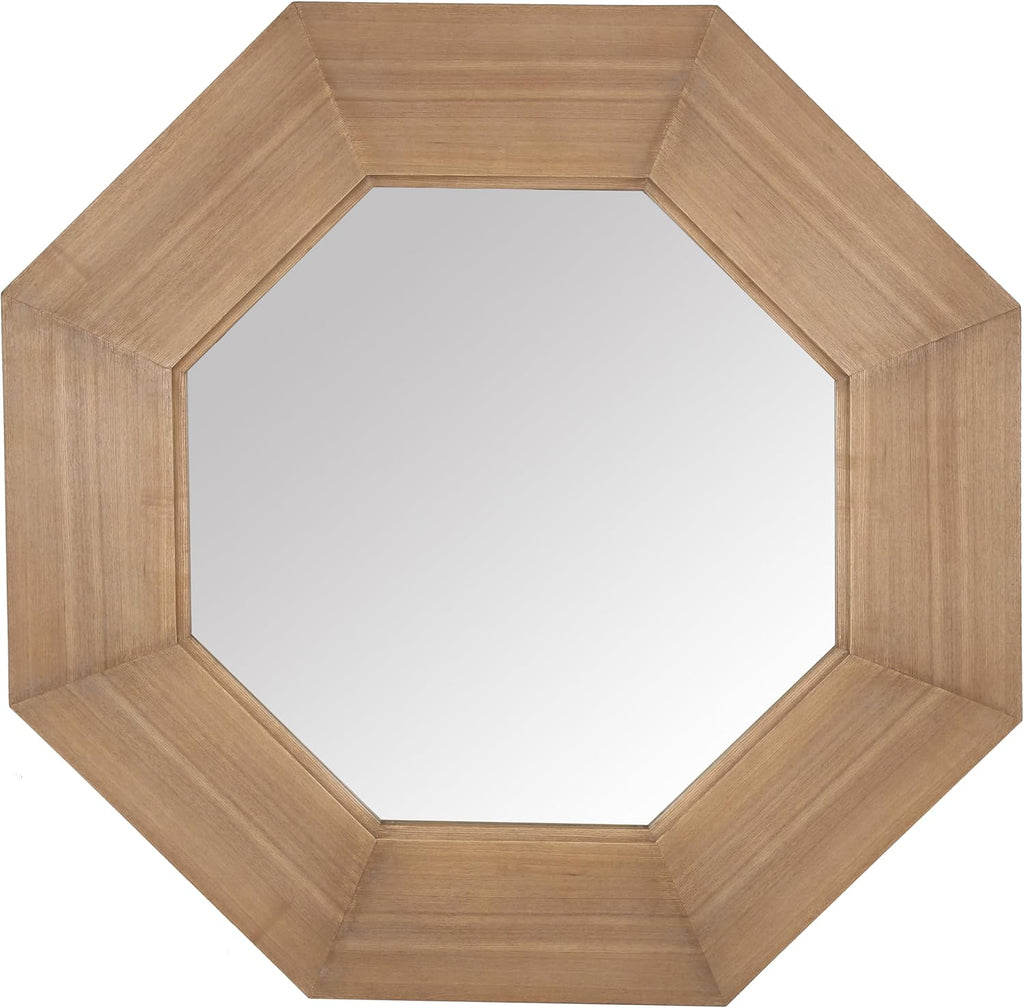 SAFAVIEH Couture Collection - Lacarlo Walnut Wood Octagon Mirror
