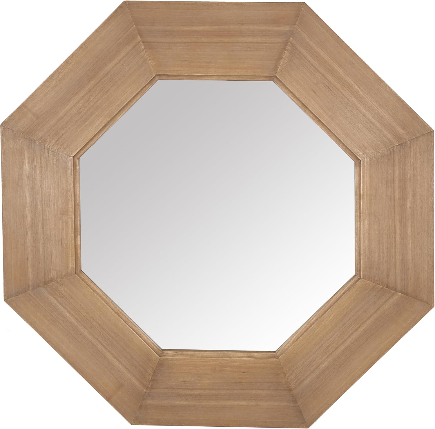 SAFAVIEH Couture Collection - Lacarlo Walnut Wood Octagon Mirror