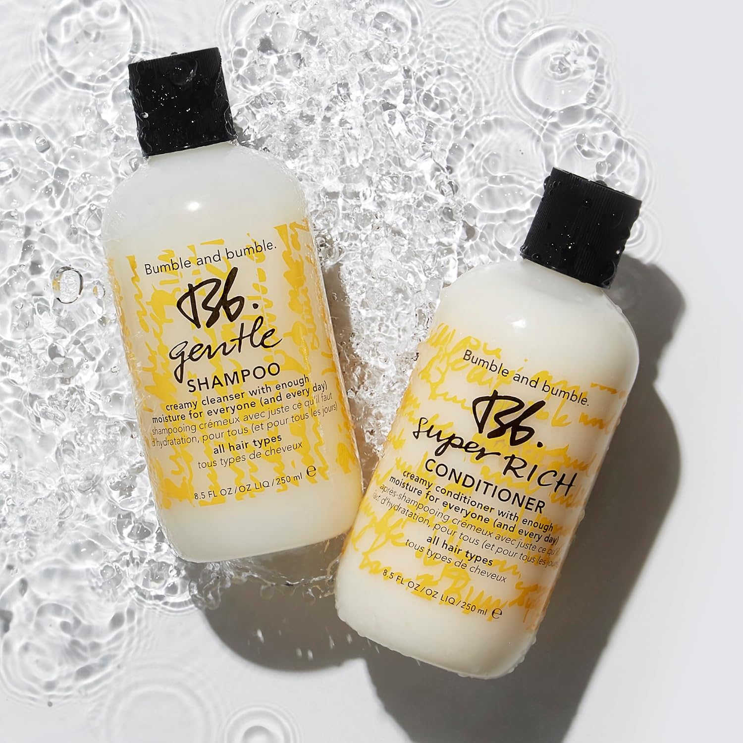 Bumble and bumble. Gentle Hydrating Shampoo For Every Day | Adds Moisture + Shine | For Normal to Dry Curly, Wavy, Straight Hair Types | With Glycerin + Avocado Oil