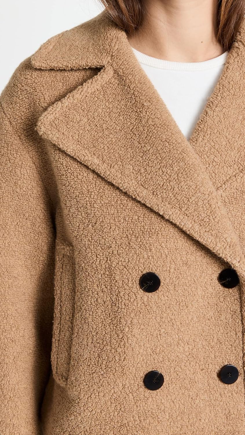 Theory Women's Faux Fur Peacoat