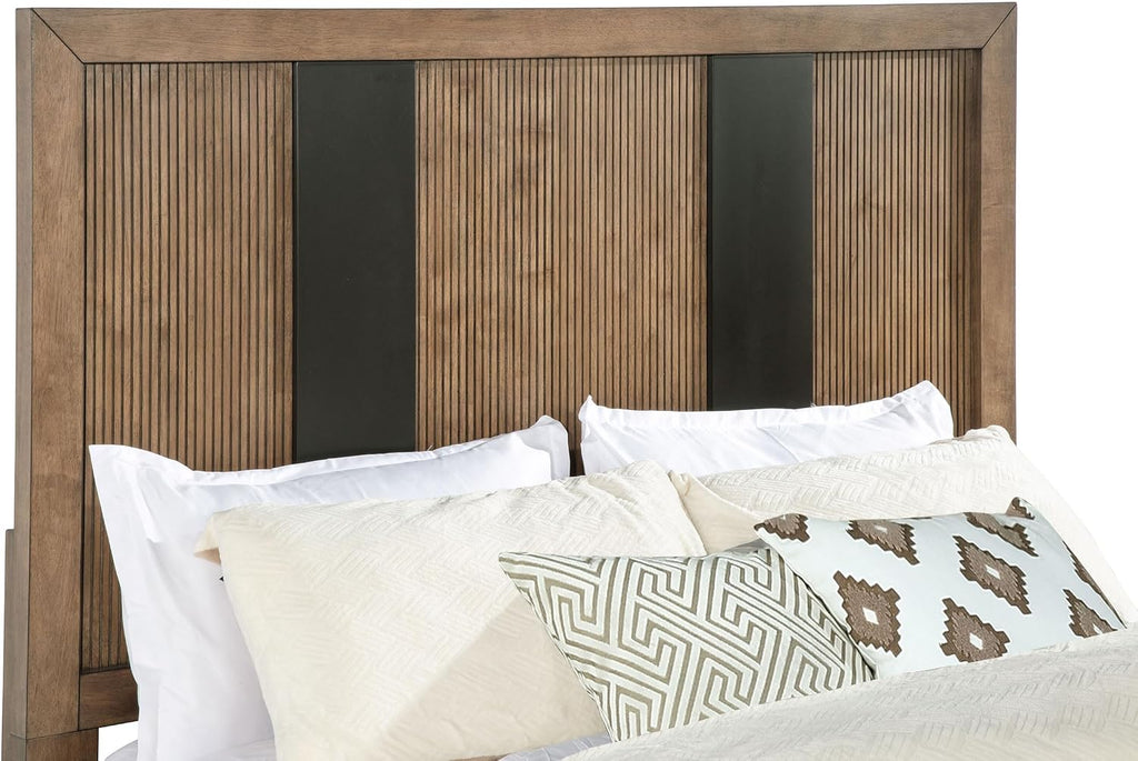 Coaster Home Furnishings Terrace Transitional 5-Piece Bedroom Set Queen Size Storage Panel Bed Frame 58-inch Headboard Ash Brown 224900Q-S5