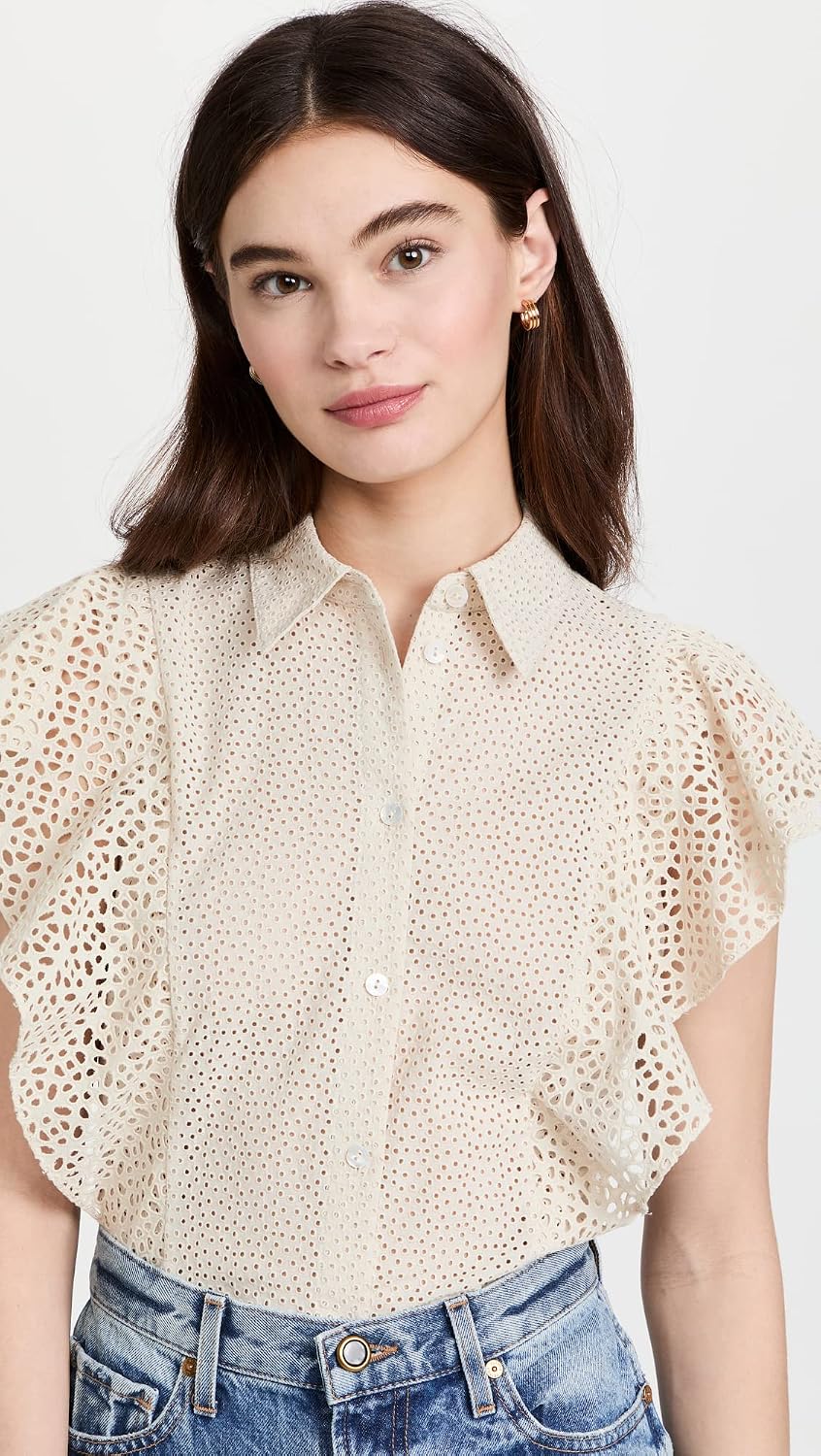Theory Women's Bd Ruffle Top C.nova
