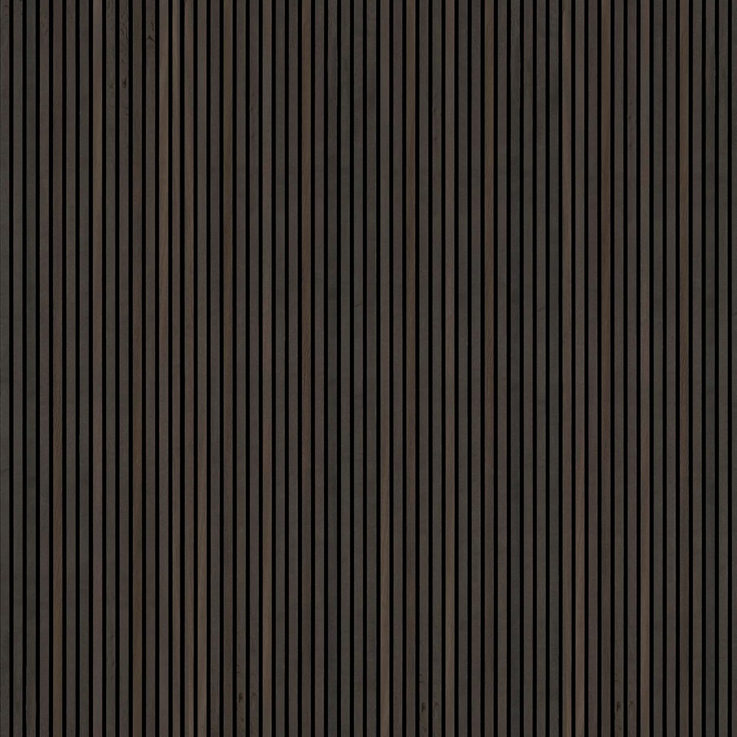 MSI Acoustic Wood Slat Wall Panels for Interior Decor, 3D Fluted Sound Absorbing Wood Paneling for Accent Wall Ceiling Kitchen Living Room Bedroom, Eco-Friendly MDF - 9.5 in. x 94.5 in. - Umber