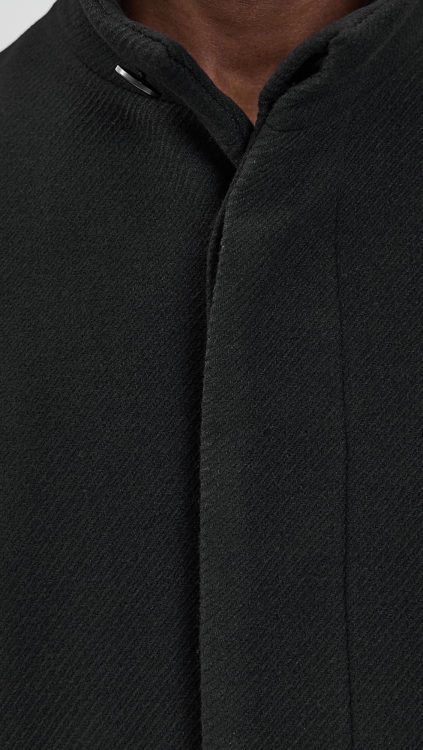 Theory Men's Belvin Coat in Textured Wool Blend Melton