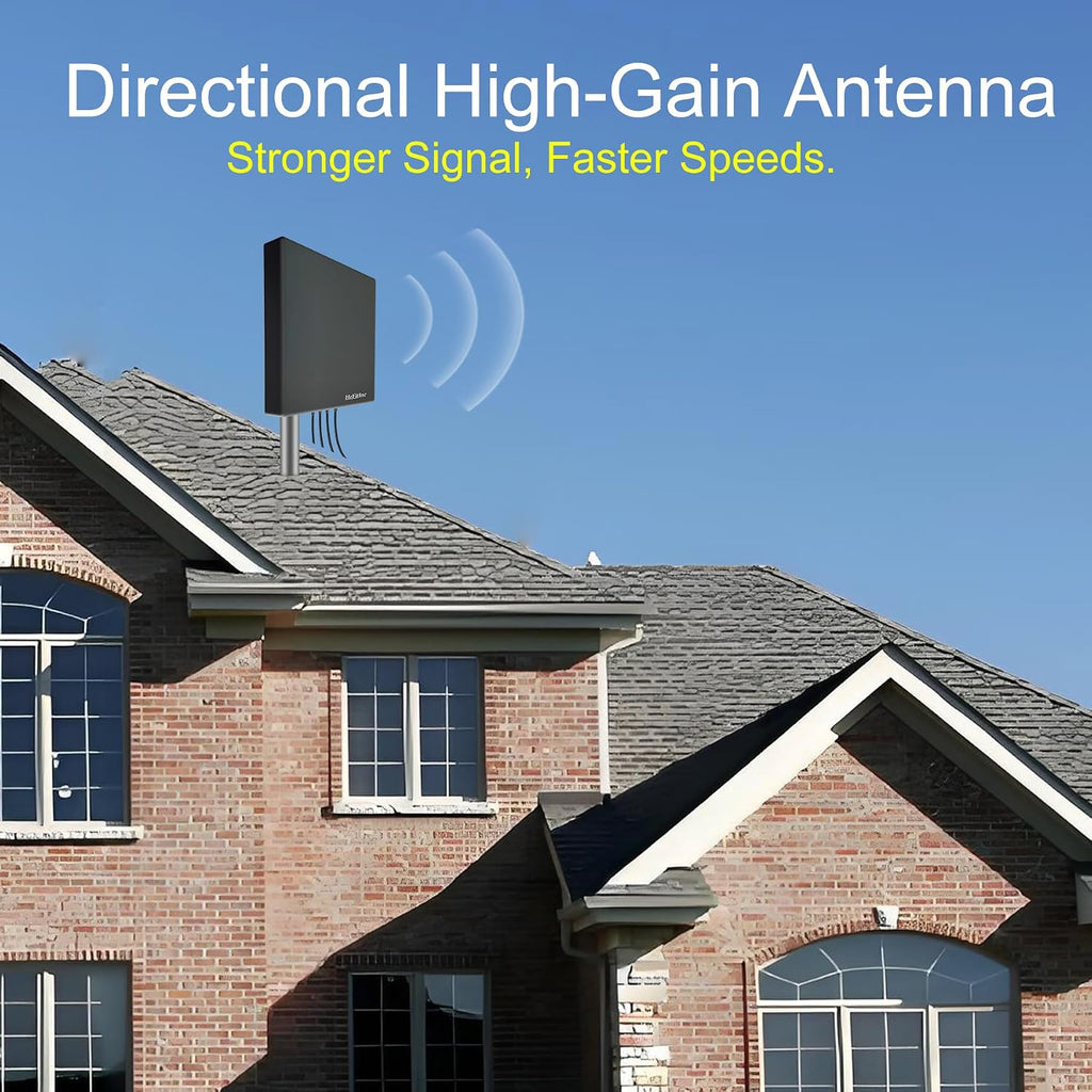 5G 4G LTE 4x4 MIMO Outdoor Panel Antenna Kit | High Gain External Antenna for Cellular Routers Modems Hotspots Gateways for T-Mobile Home Internet, Verizon, AT&T (Kit w/ 32' Cable SMA & TS9)