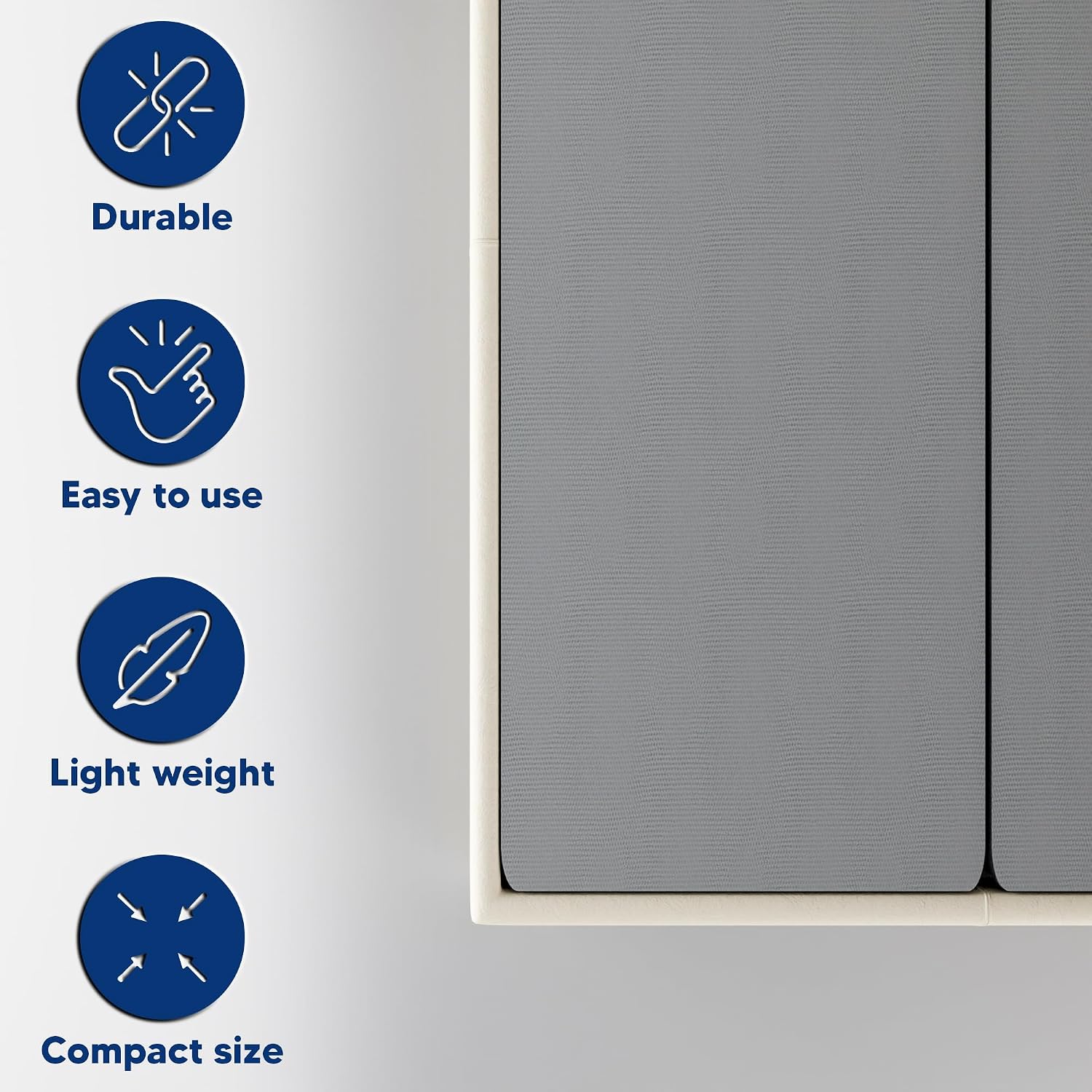 Spinal Solution Bunkie Board for Mattress/Bed Support, Fabric, Queen, Grey