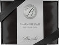 Branché Beauty Sleep Charmeuse Case | Silk Pillowcase for Healthy Skin and Hair | Queen/Standard - 20' x 28' / 51 x 71 cm | Black