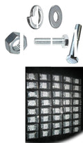 Metric Grade 10.9 or 8 Bolt Nut & Washer Assortment - Kit 1376 pcs M6 Thru M12 Hardware Fastener Kit Set RV9238S
