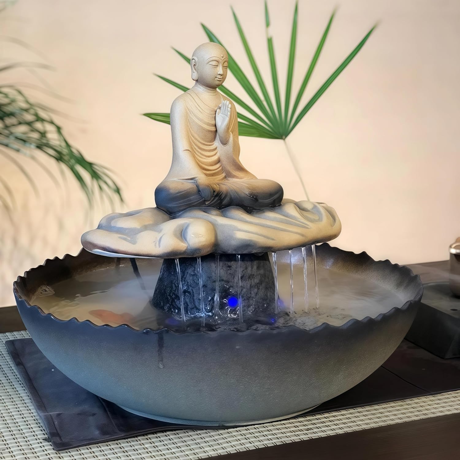 Tabletop Fountains, Water Fountain Indoor, Buddha Statue for Home/Indoor/Outdoor, Buddha Decor & Gifts, Buddah, Buda, Budda, Buddhas, Chinese Decor & Gifts, Feng Shui