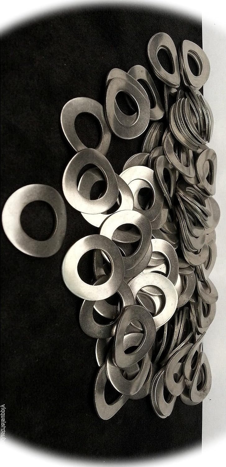 (Qty 100pcs) M12 or 12mm Metric A2 / 18-8 Stainless Steel Wave/Curve Washers Din 137B Hardware Fastener Kit Set RV6291S