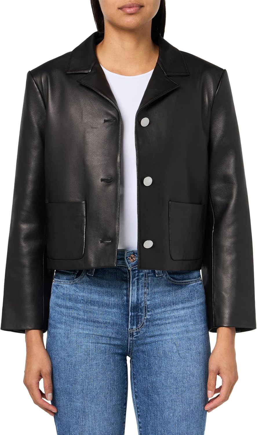 Theory Men's Boxy Crop Patch Jacket