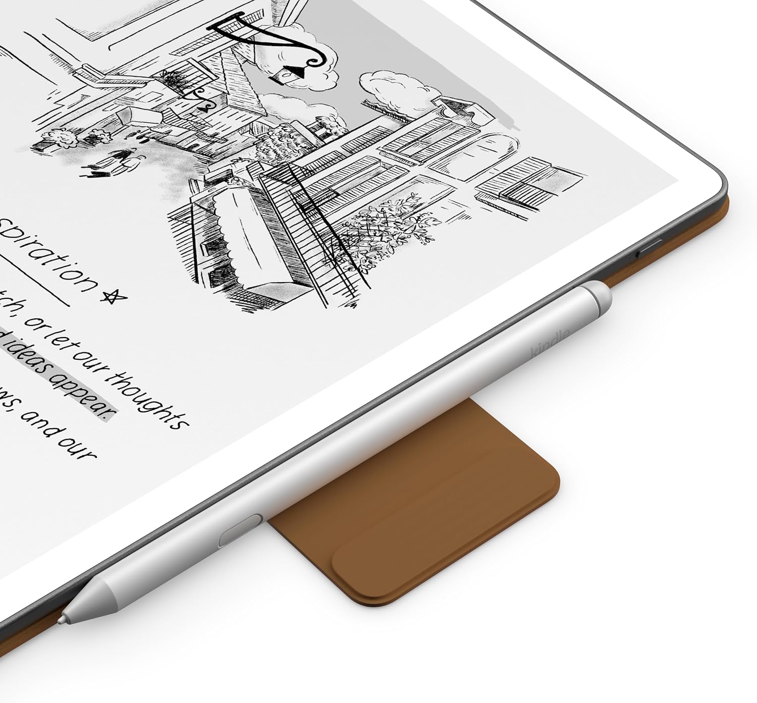 Introducing Amazon Kindle Scribe Executive Folio Cover with Magnetic Attach, Sleek Protective Case - Premium Leather