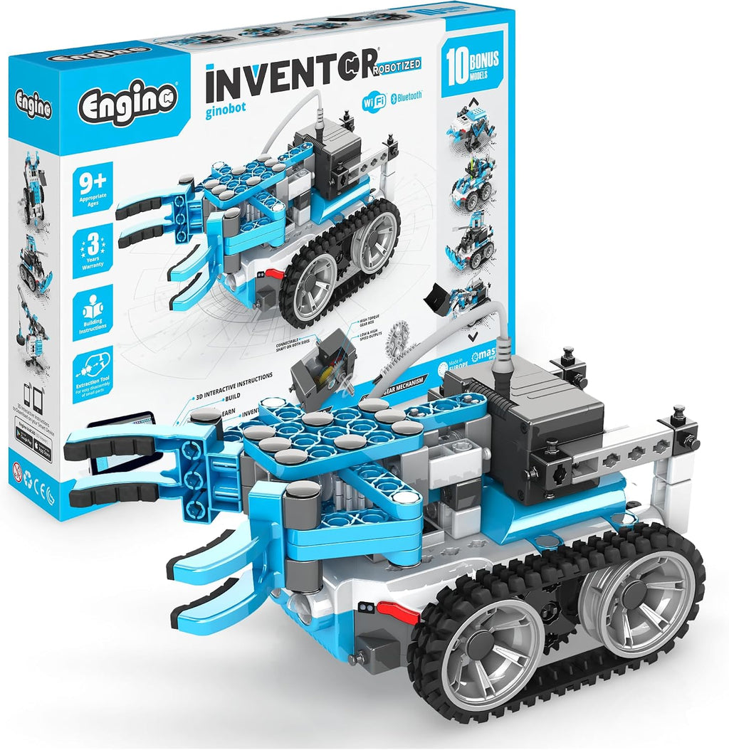 ENGINO- Inventor STEM Toys, Robotorized GinoBot, Construction Toys for Kids 9+, STEM Building Toys, STEM Projects, Gifts for Boys & Girls