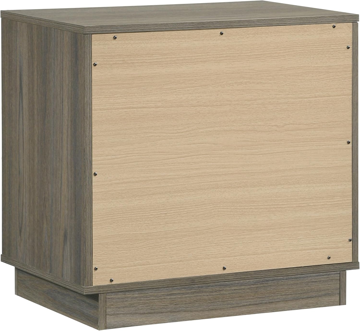 Coaster Home Furnishings Fenwick Contemporary 5-Piece Bedroom Set Queen Size Bookcase Bed Frame 48-inch Headboard Grey Oak/Almond 224981Q-S5