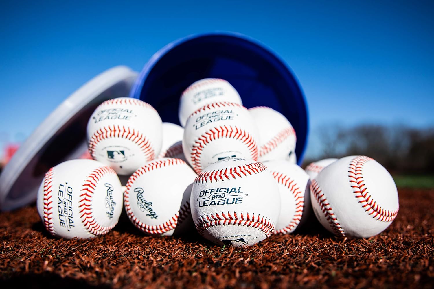 Rawlings | GAME USE Baseballs | Youth/12U | Game/Practice Use | Bucket | 24 Count