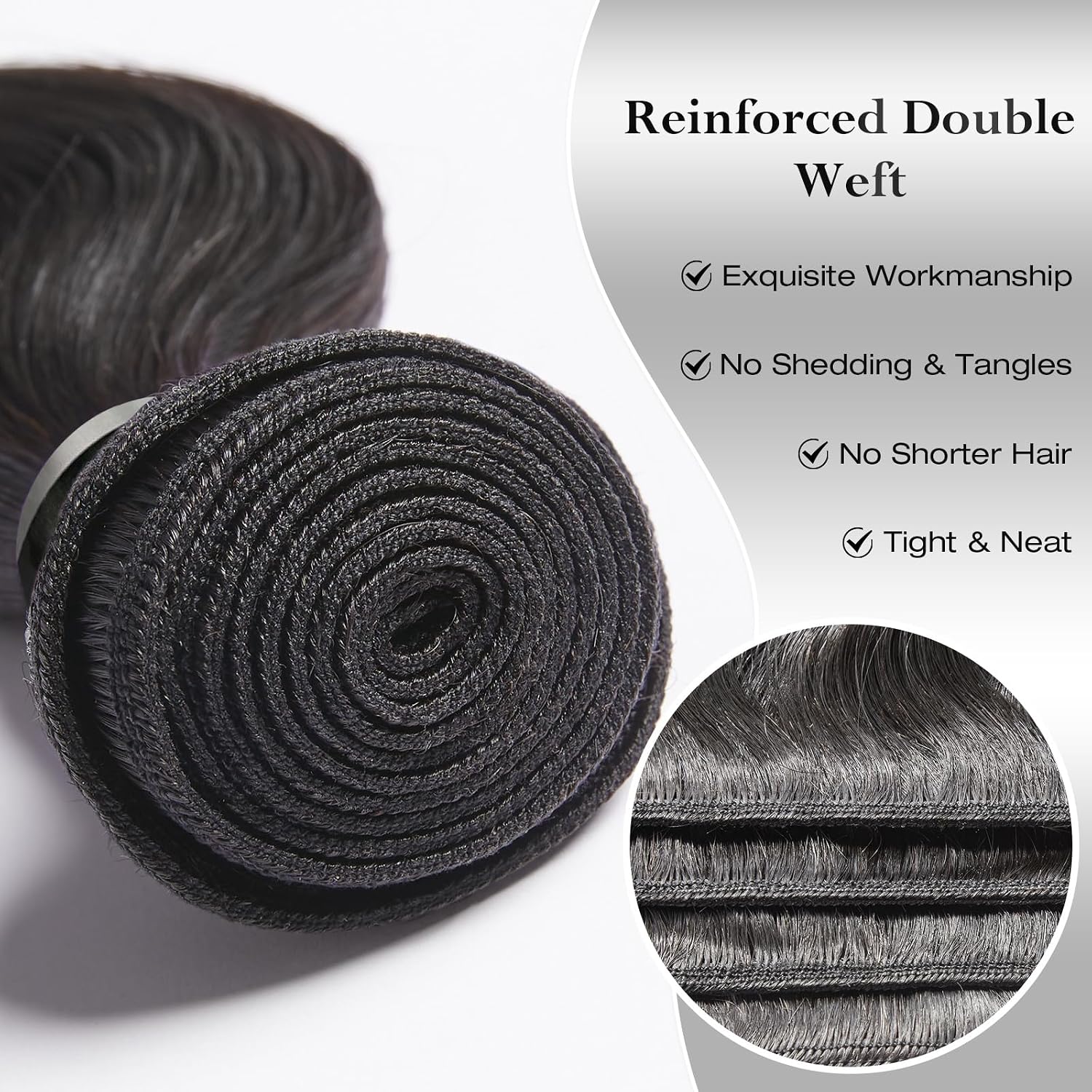 ASHINE Human Hair Bundles Body Wave, Unprocessed Cambodian Raw Hair Bundles for Women Natural Black 22 24 26 Inch, Keep Soft and Silky After Multiple Washes