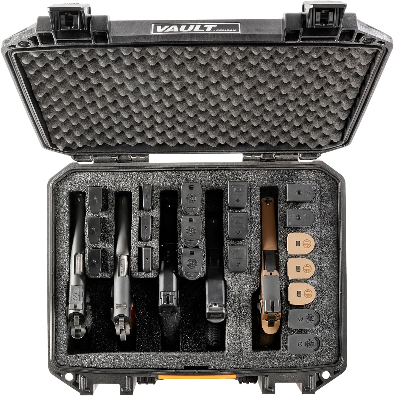 Pelican Vault Multi-Pistol Custom Cut Foam Case (From the Custom Case Center)
