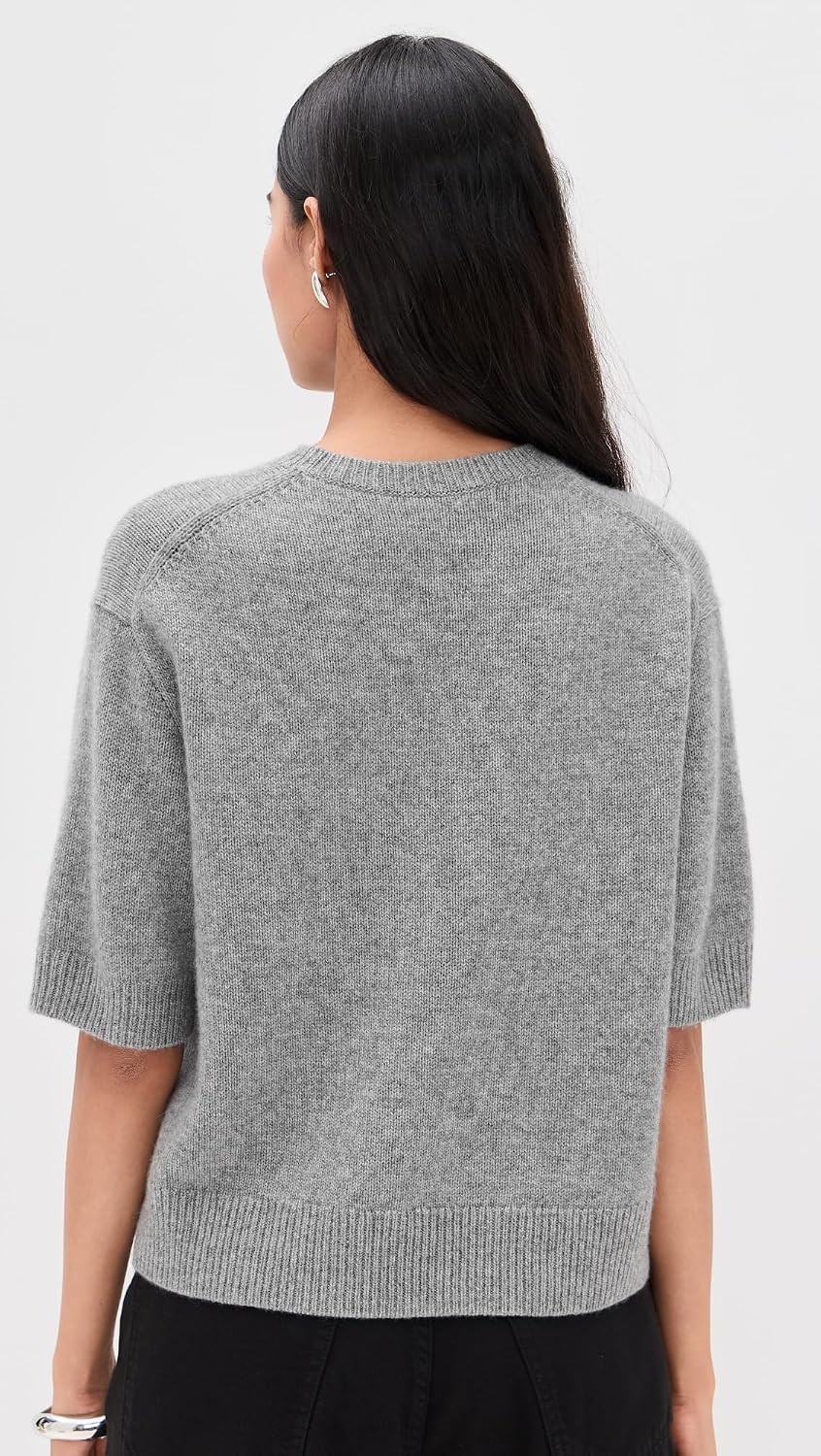 Theory Women's Crop Cashmere Tee