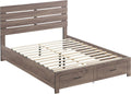 Coaster Home Furnishings Brantford Farmhouse 5-Piece Bedroom Set Queen Size Storage Panel Bed Frame 49-inch Headboard Barrel Oak 207040Q-S5