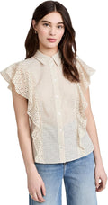 Theory Women's Bd Ruffle Top C.nova