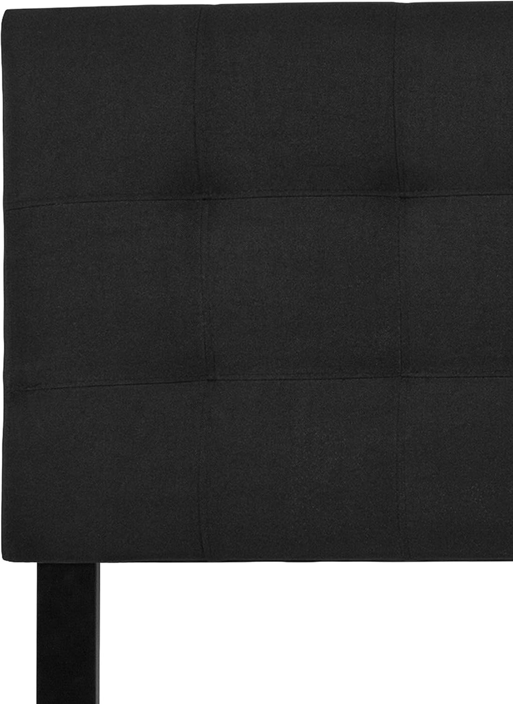 Flash Furniture Bedford Tufted Upholstered King Size Headboard in Black Fabric