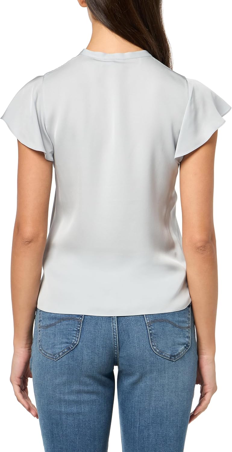 Theory Women's Bd Ruffle SLV Tp