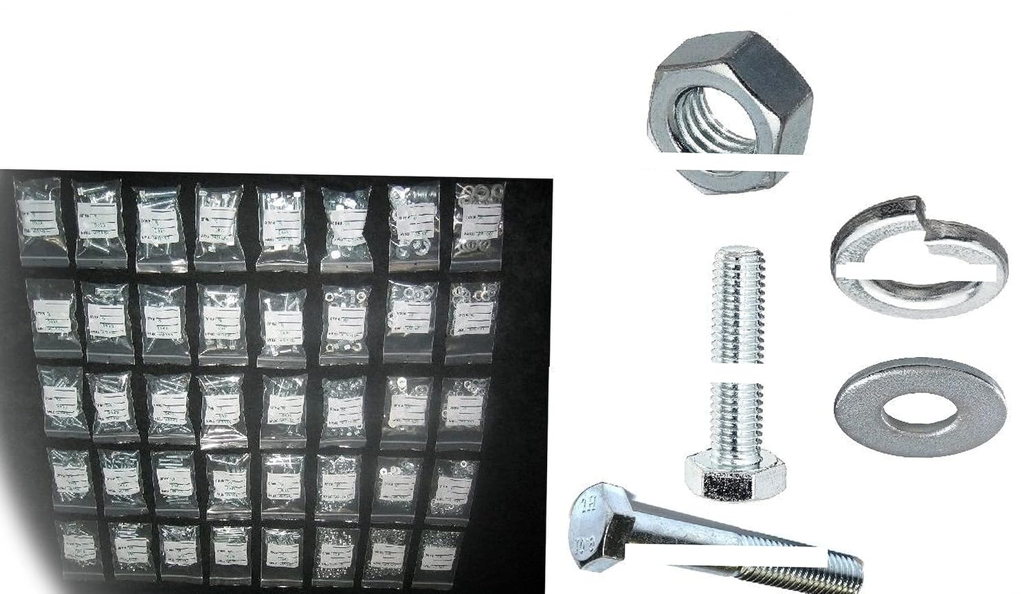 Huge Metric Grade 10.9/8 Bolt, Nut, Lock & Flat Washer Assortment 2992 Pieces Multi-Purpose Comprehensive Hardware Fastener Assortment Kit Cit00502Riv