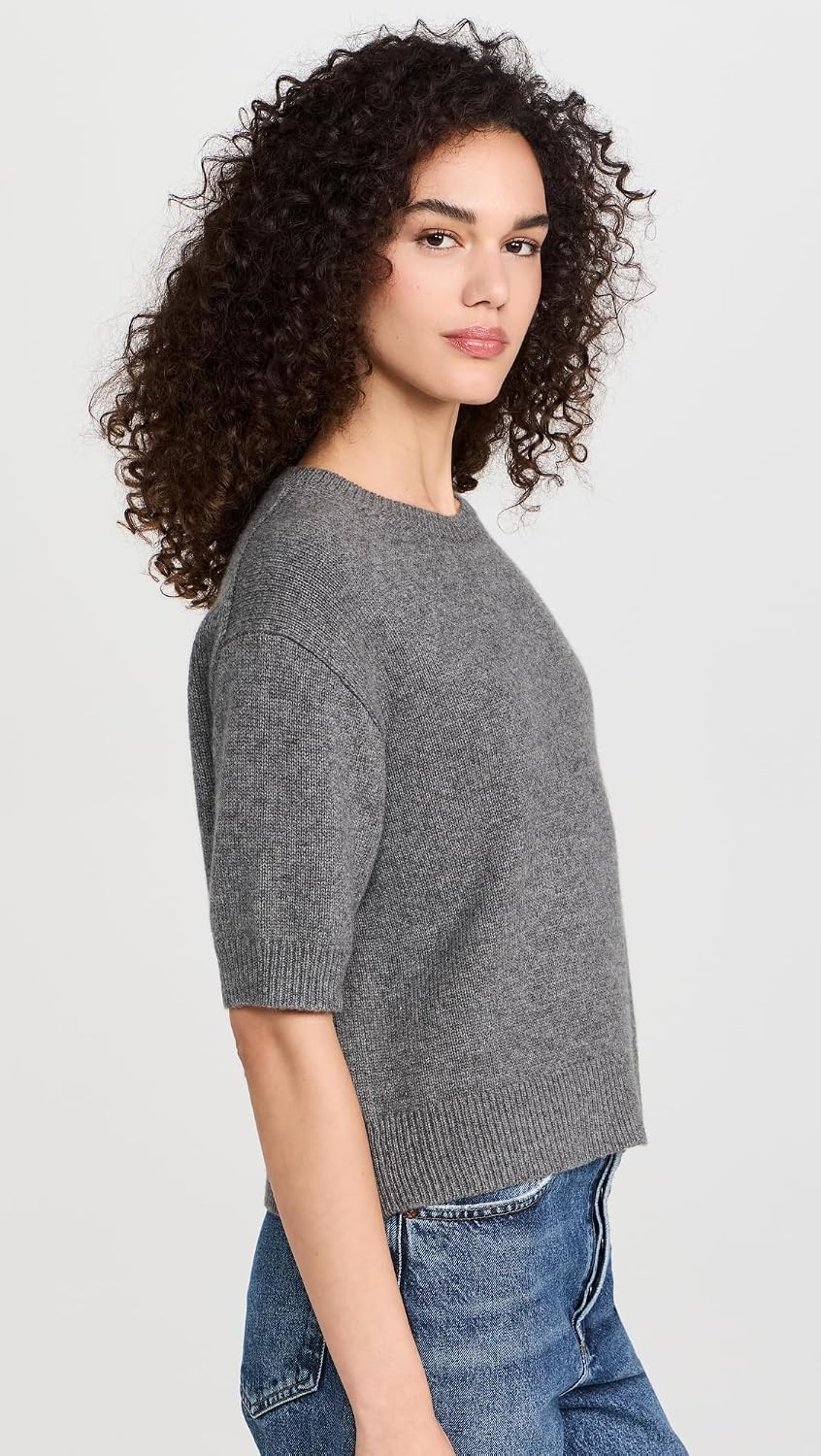 Theory Women's Crop Cashmere Tee