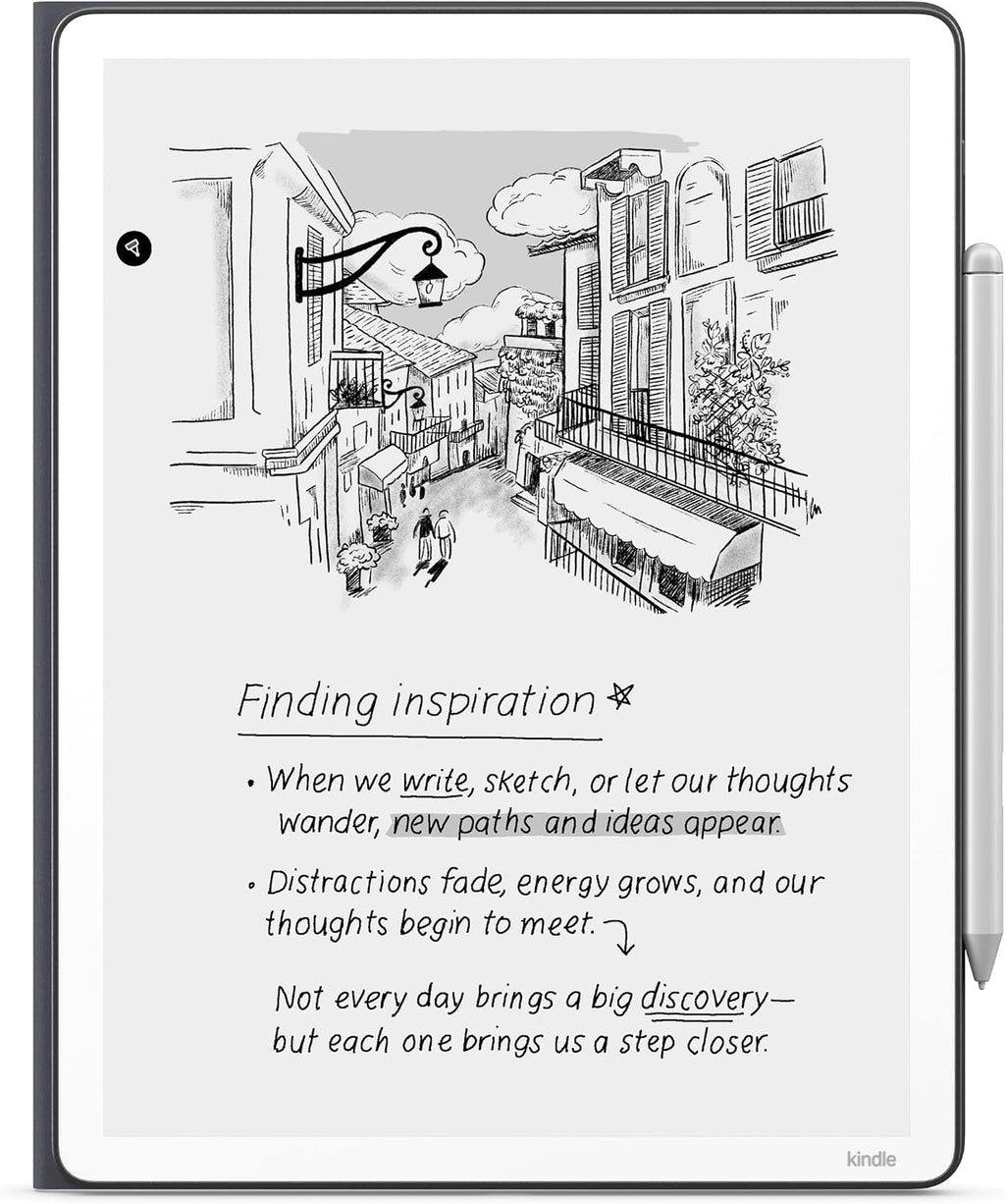 Introducing Amazon Kindle Scribe Executive Folio Cover with Magnetic Attach, Sleek Protective Case - Premium Leather