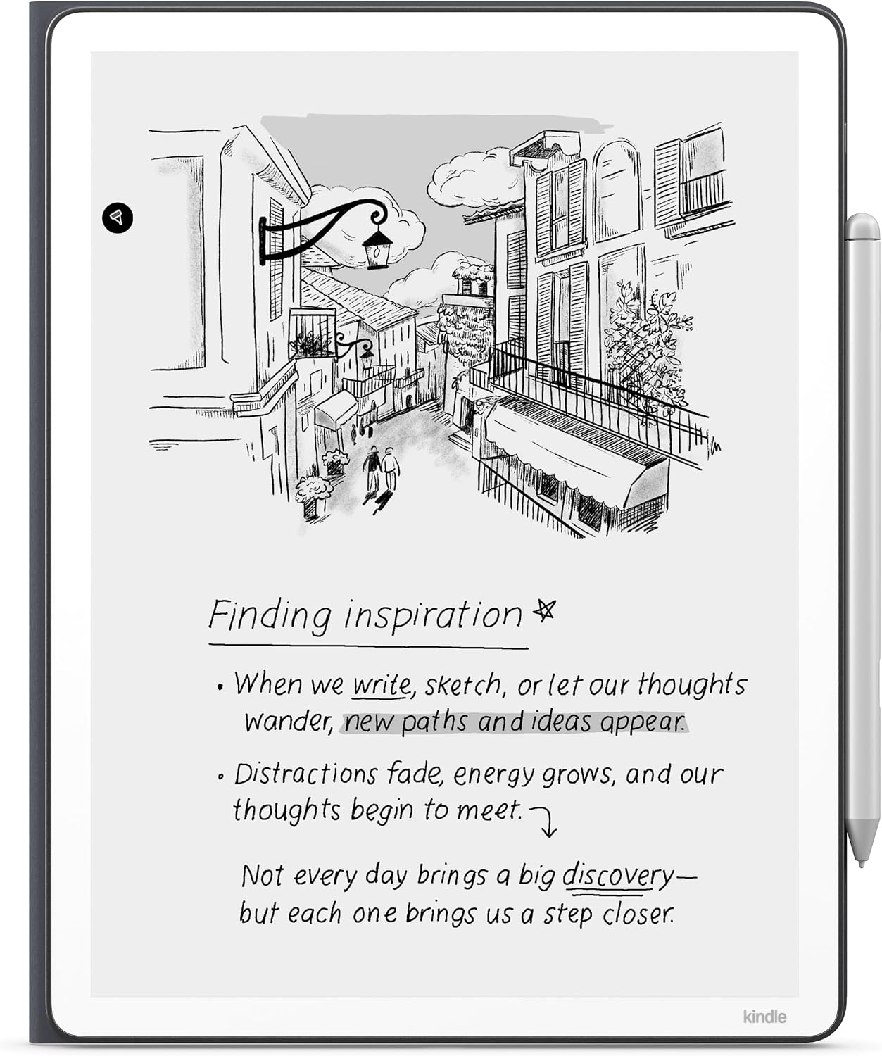Introducing Amazon Kindle Scribe Executive Folio Cover with Magnetic Attach, Sleek Protective Case - Premium Leather