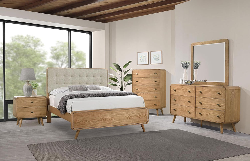 Coaster Home Furnishings Robyn 5-Piece Queen Bedroom Set Light Ash