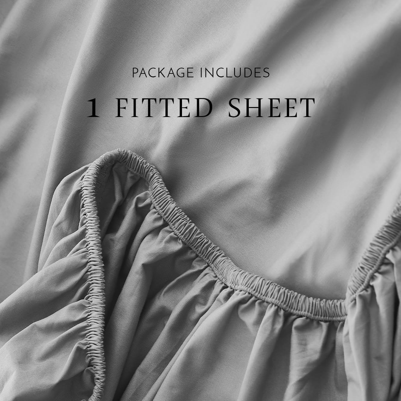 Linen Closet Luxury Cotton Percale Fitted Sheet, Queen, Dark Gray (Pack of 6)