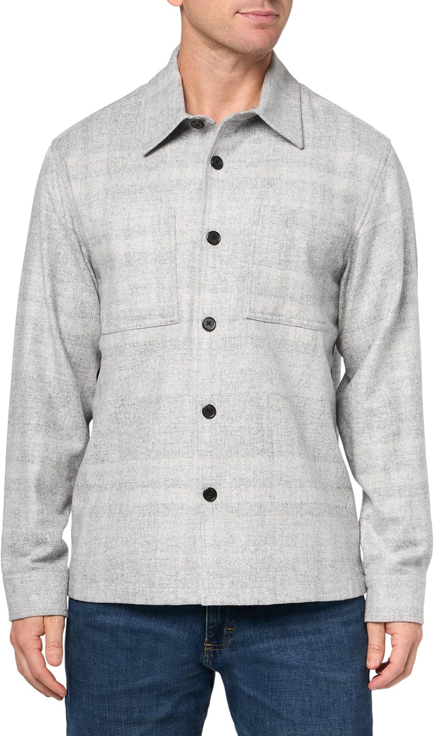Theory Men's 2 Pk Overshirt in Shaded Plaid