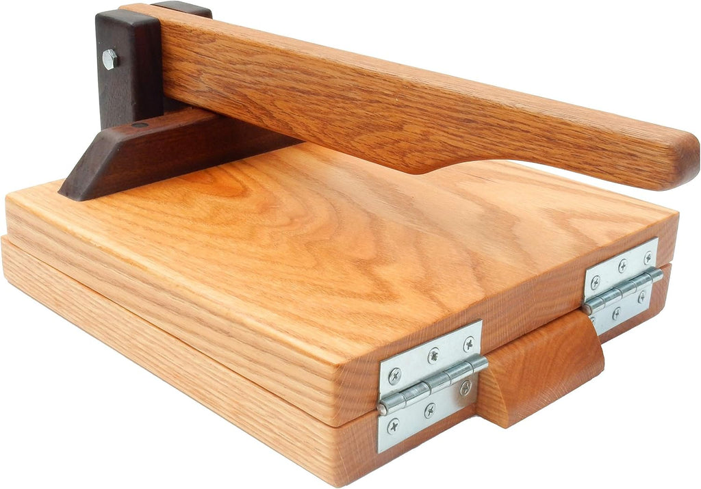 10 Inch Red Oak Tortilla Press – Handmade Hardwood Tortilla Maker by Central Coast Woodworks