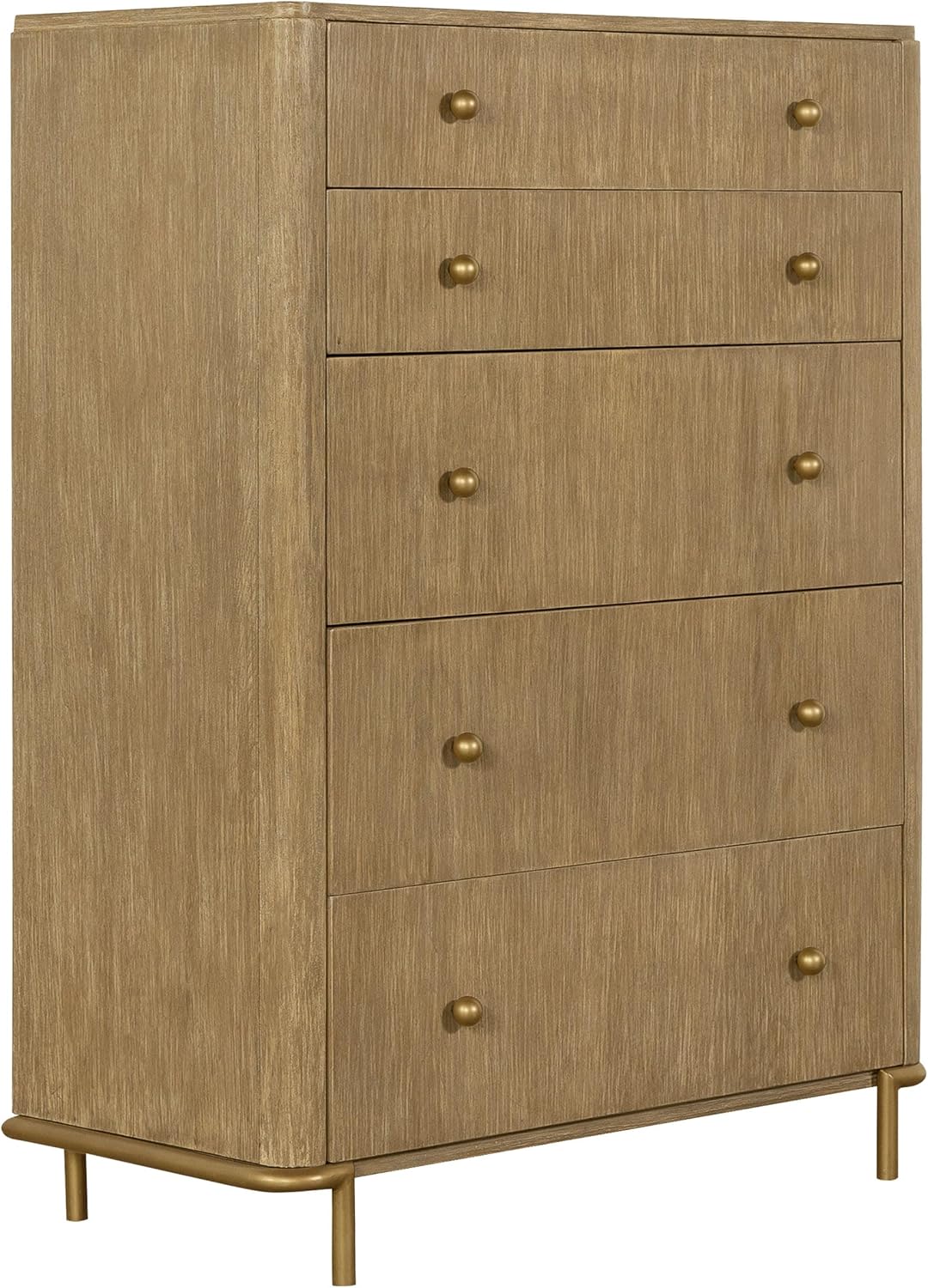 Coaster Home Furnishings Arini 5-Piece California King Bedroom Set Cream and Sand Wash 224301KWCRM-S5