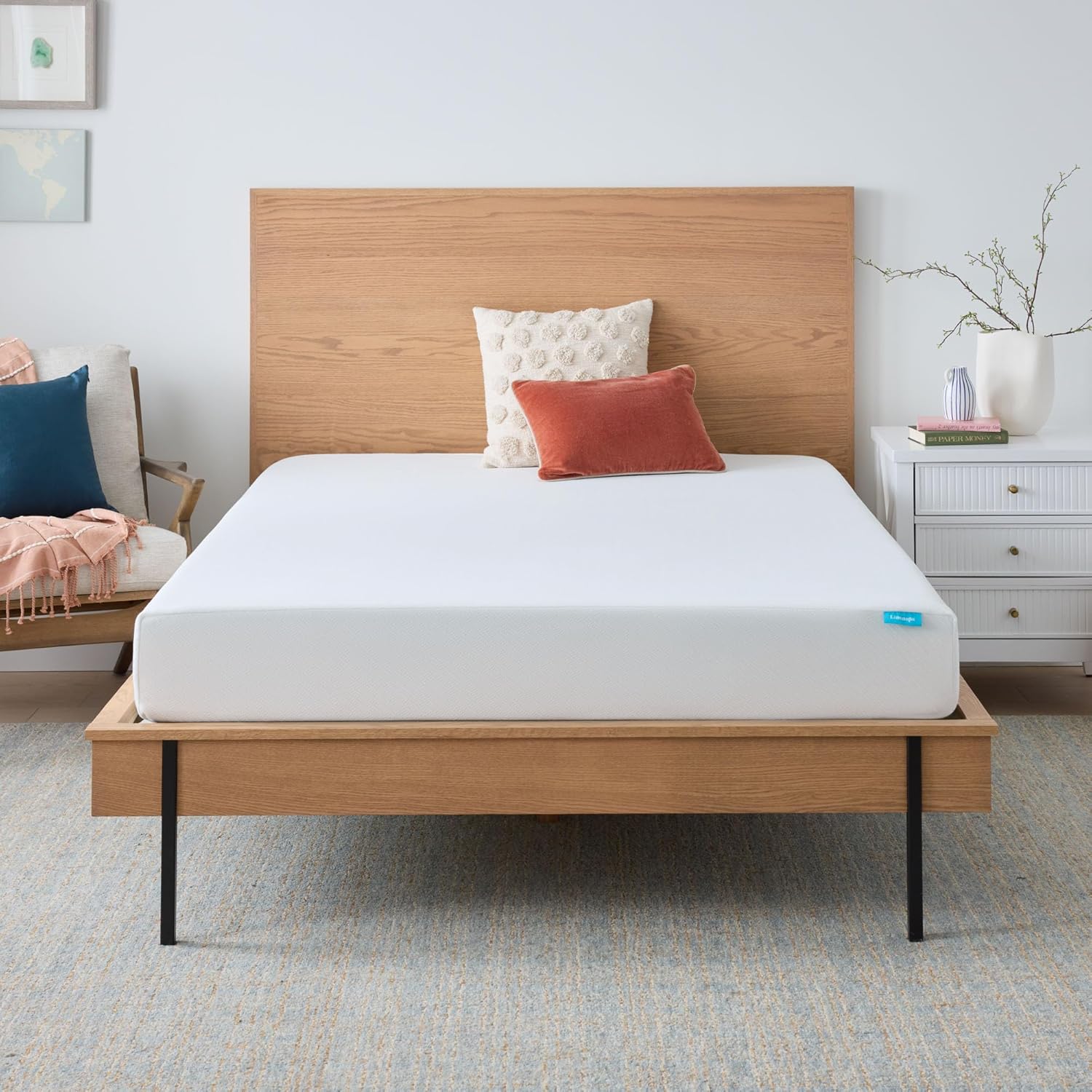 Linenspa 8 Inch Gel Infused Memory Foam Mattress – King Size – Medium Feel - Cooling Gel - Mattress in a Box - Primary or Guest Bedroom - Pressure Relieving and Breathable – CertiPUR-US Certified