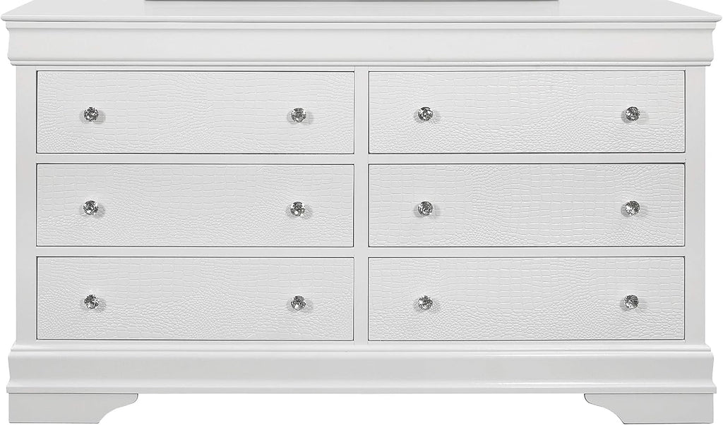 White Queen 5PC Bedroom Set
