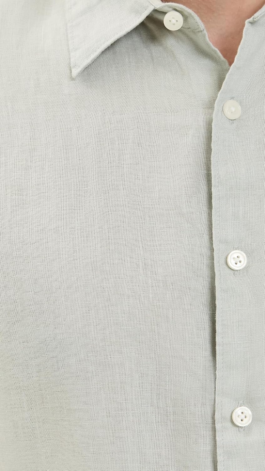 Theory Men's Irving Relaxed Linen Short Sleeve Shirt