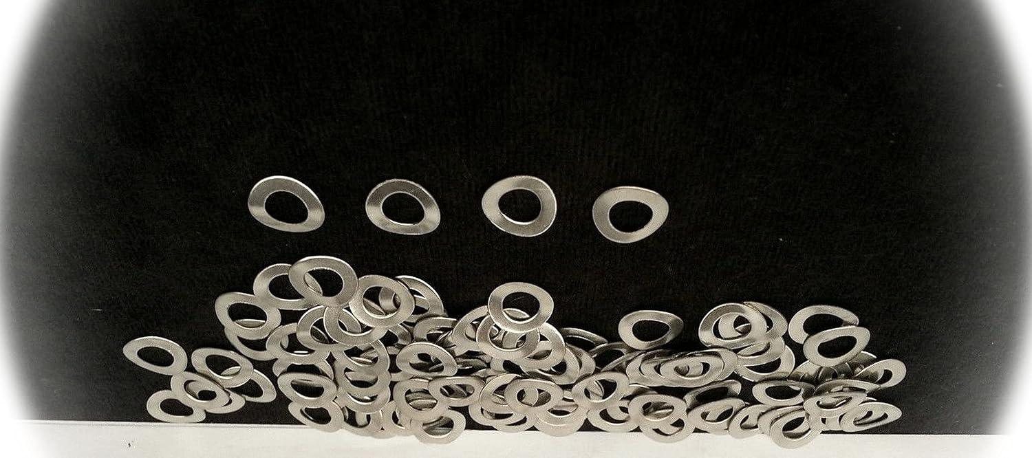 1/4' inch & 5/16' & 3/8' 18-8 Stainless Steel Wave/Spring Washers 100 of Each Size Multi-Purpose Comprehensive Hardware Fastener Assortment Kit Cit02322Riv