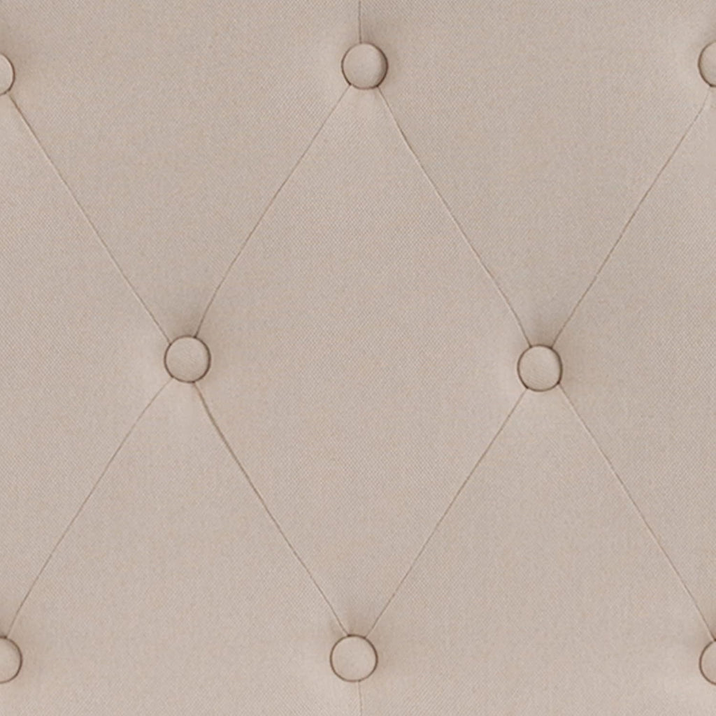 Flash Furniture Cambridge Button Tufted and Diamond Stitched Upholstered Full Size Headboard in Beige Fabric
