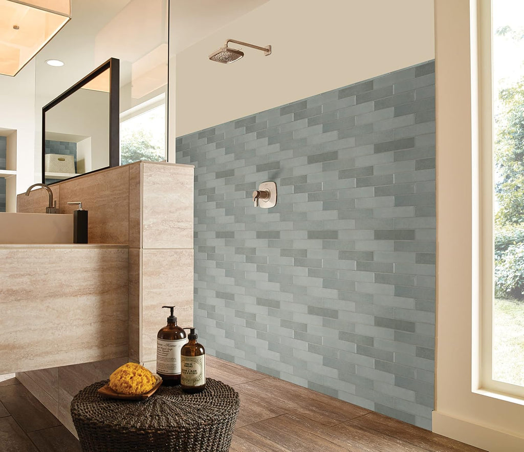 MSI Renzo Jade 0.6 Inch x 12 Inch Quarter Round Molding Ceramic Wall Tile for Bathroom, Kitchen Backsplash, Accent Wall, and Shower