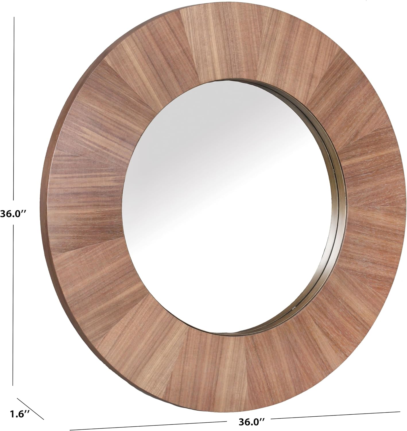 SAFAVIEH Couture Collection - Netta Black Wood Round Mirror