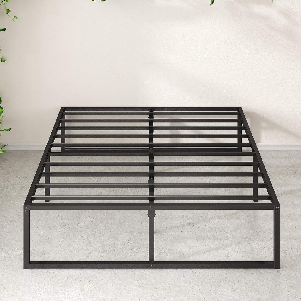 Zinus Lorelei 14 Inch Platforma Bed Frame/Mattress Foundation/No Box Spring Needed/Steel Slat Support, Full, Black (OLB-SMPB-14F)
