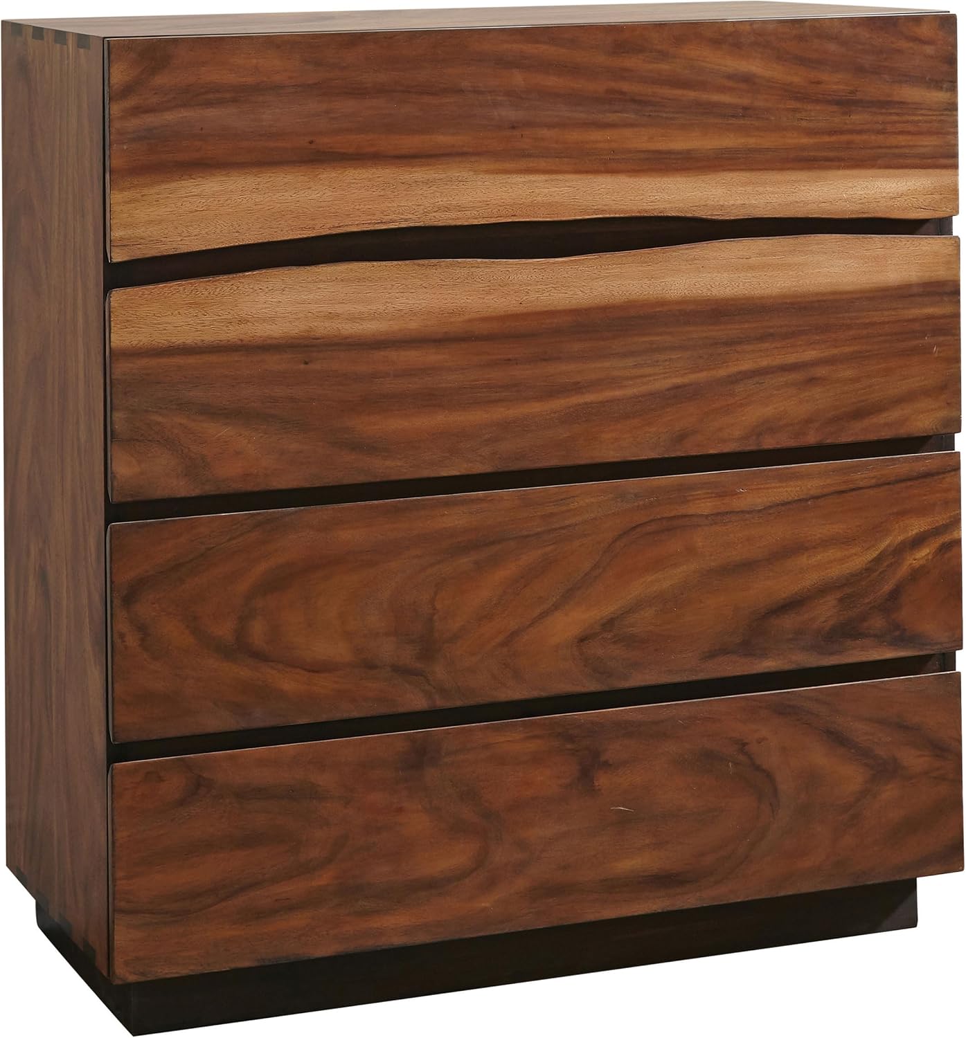 Coaster Home Furnishings Winslow Farmhouse 5-Piece Bedroom Set Live Edge Queen Size Storage Bed Frame 54-inch Headboard Smokey Walnut and Coffee Bean 223250SQ-S5