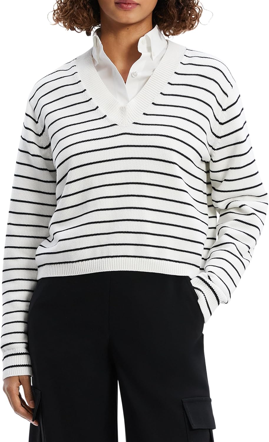 Theory Women's Cropped Pull Over